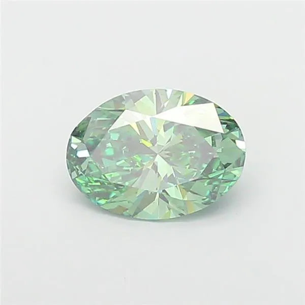 3.04ct Oval Lab Grown Diamond (Colour Fancy Vivid Green, Clarity SI1, IGI Certified)