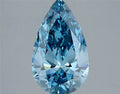 3.04ct Pear Lab Grown Diamond (Colour Fancy Vivid Blue, Clarity VS1, IGI Certified)