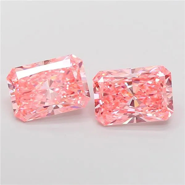 3.06ct Radiant Lab Grown Diamond (Colour Fancy Vivid Pink, Clarity VS1, IGI Certified)