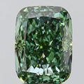 3.07ct Cushion modified Lab Grown Diamond (Colour Fancy Vivid Green, Clarity SI1, IGI Certified)
