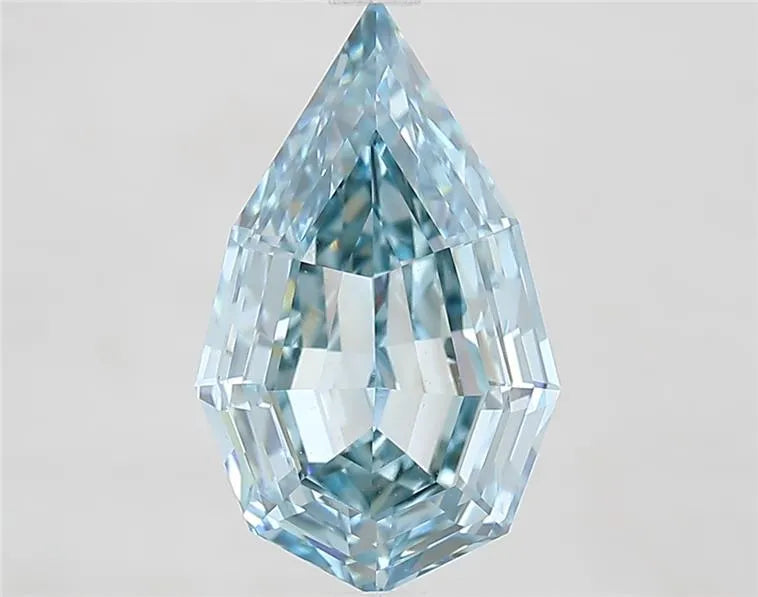 3.07ct Octagonal Lab Grown Diamond (Colour Fancy Vivid Blue, Clarity VVS2, IGI Certified)