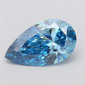 3.07ct Pear Lab Grown Diamond (Colour Fancy Vivid Blue, Clarity VS2, IGI Certified)