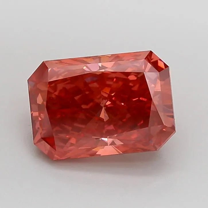 3.07ct Radiant Lab Grown Diamond (Colour Fancy Vivid Red, Clarity VS1, Uncertified)
