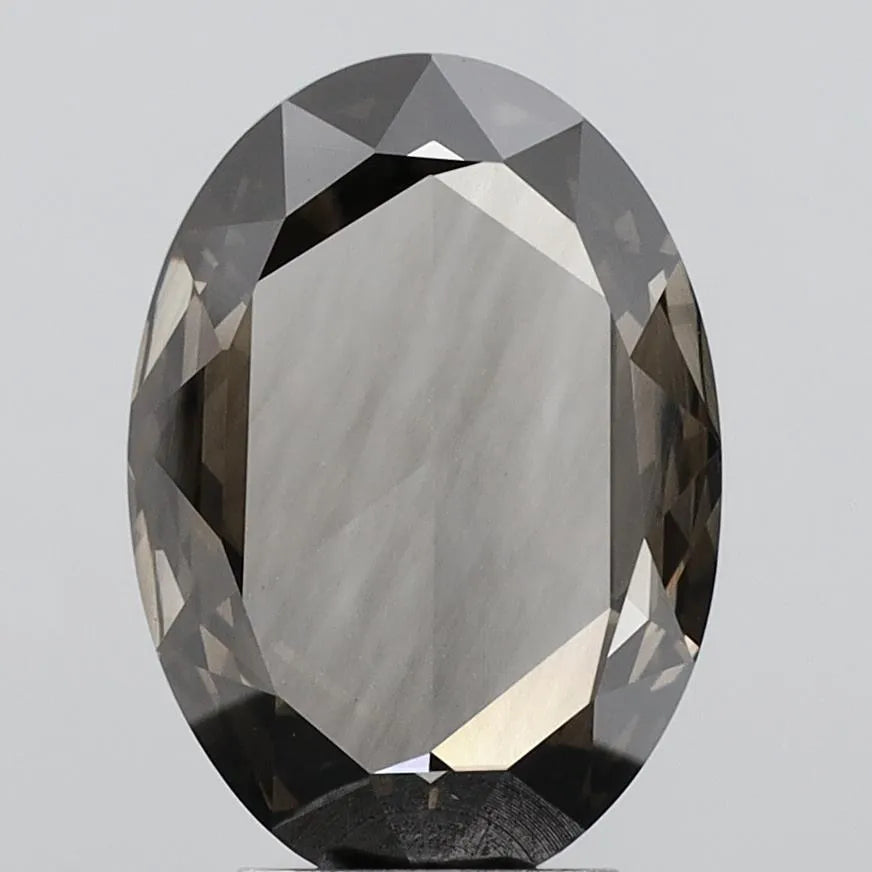 3.07ct Rose Lab Grown Diamond (Colour Black, Clarity VS1, Uncertified)