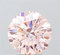 3.07ct Round Lab Grown Diamond (Colour Fancy Pink, Clarity VVS2, Cut ID, IGI Certified)