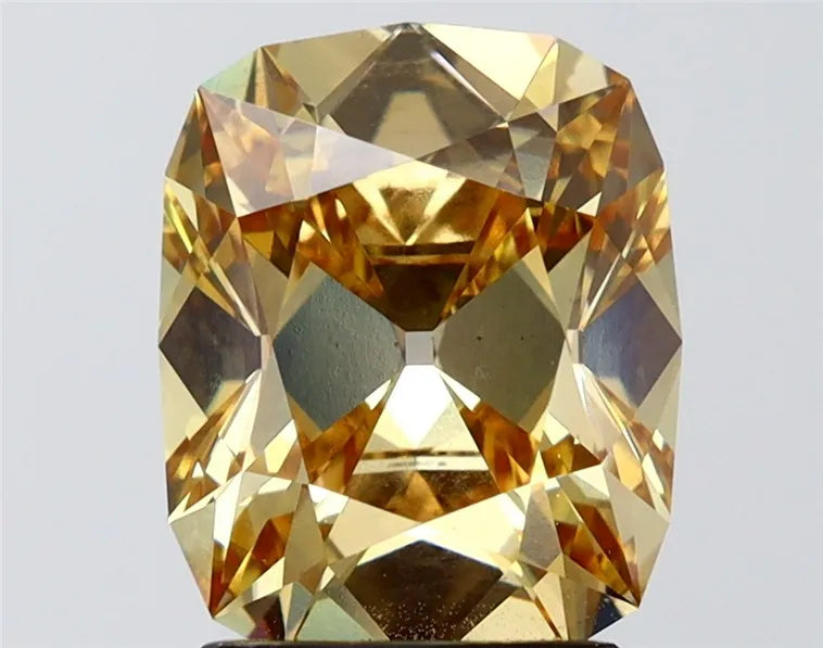 3.08ct Cushion brilliant Lab Grown Diamond (Colour Fancy Light Brownish Yellow, Clarity VS1, IGI Certified)
