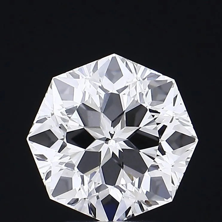 3.08ct Octagonal Lab Grown Diamond (Colour E, Clarity VS1, IGI Certified)