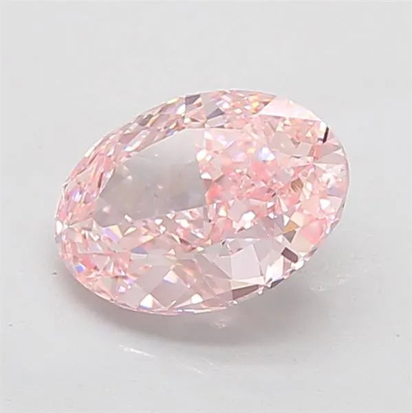3.08ct Oval Lab Grown Diamond (Colour Fancy Intense Pink, Clarity VVS2, IGI Certified)