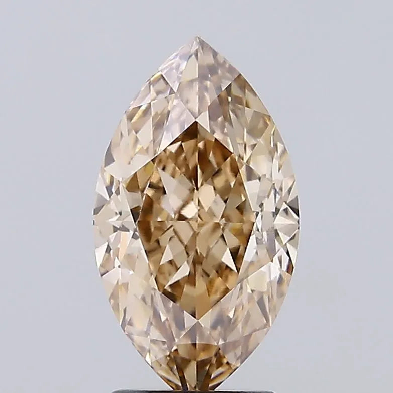 3.09ct Marquise Lab Grown Diamond (Colour Fancy Brown, Clarity VS1, IGI Certified)
