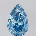 3.09ct Pear Lab Grown Diamond (Colour Fancy Vivid Blue, Clarity VS1, IGI Certified)
