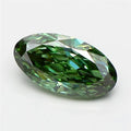 3.10ct Oval Lab Grown Diamond (Colour Fancy Vivid Green, Clarity SI1, IGI Certified)