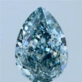 3.10ct Pear Lab Grown Diamond (Colour Fancy Intense Blueish Green, Clarity VVS2, IGI Certified)