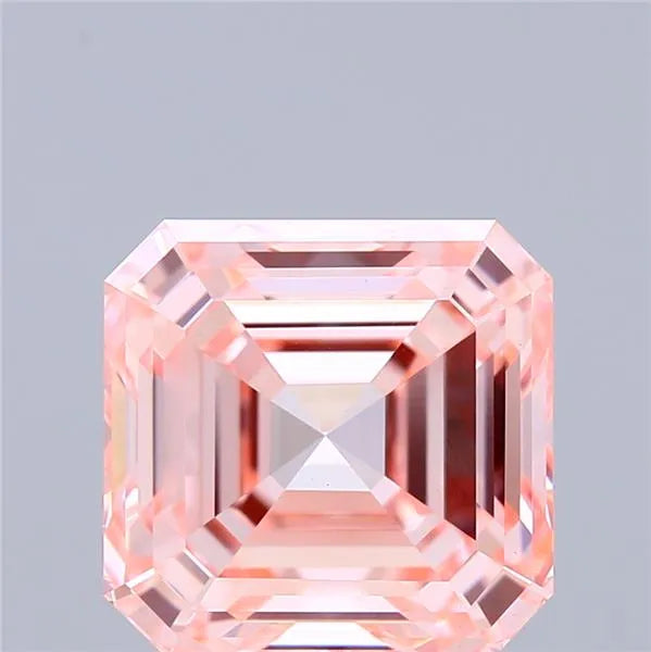 3.15ct Asscher Lab Grown Diamond (Colour Fancy Intense Pink, Clarity VS1, IGI Certified)