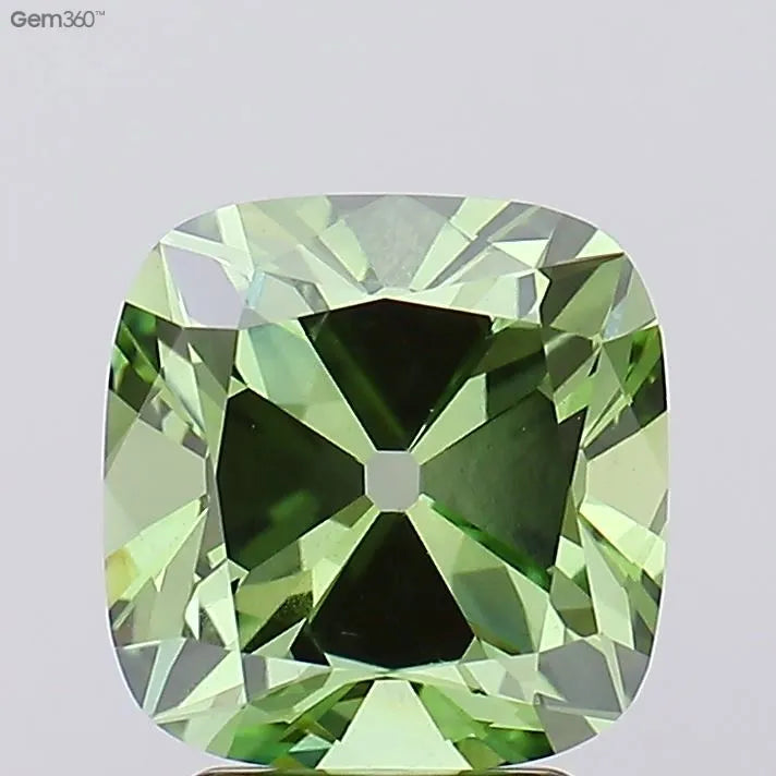 3.17ct Old miner Lab Grown Diamond (Colour Fancy Vivid Green, Clarity VS1, Uncertified)