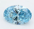 3.17ct Oval Lab Grown Diamond (Colour Fancy Vivid Blue, Clarity VVS1, IGI Certified)
