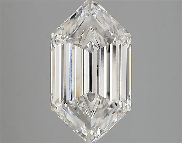 3.28ct Hexagonal Lab Grown Diamond (Colour F, Clarity VVS2, IGI Certified)