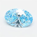 3.28ct Oval Lab Grown Diamond (Colour Fancy Vivid Blue, Clarity VS1, IGI Certified)