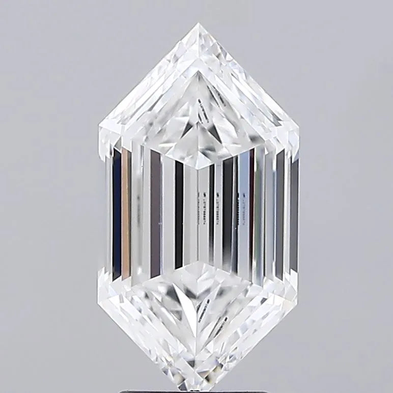 3.39ct Hexagonal Lab Grown Diamond (Colour E, Clarity VVS2, IGI Certified)