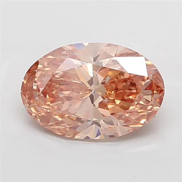3.40ct Oval Lab Grown Diamond (Colour Champagne, Clarity VS1, Uncertified)