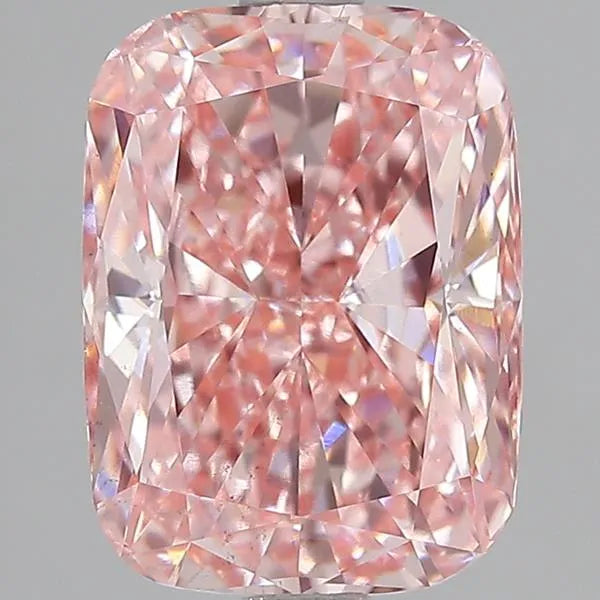 3.50ct Cushion modified Lab Grown Diamond (Colour Fancy Vivid Pink, Clarity VS2, IGI Certified)