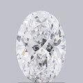 3.50ct Oval Lab Grown Diamond (Colour F, Clarity VVS2, IGI Certified)