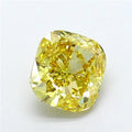 3.51ct Cushion modified Lab Grown Diamond (Colour Fancy Intense Yellow, Clarity VS1, IGI Certified)