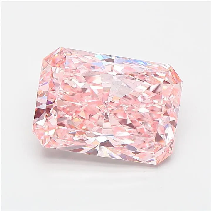 3.51ct Radiant Lab Grown Diamond (Colour Fancy Intense Pink, Clarity VS2, IGI Certified)