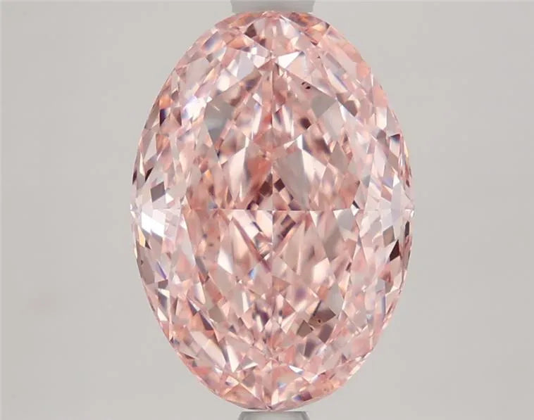3.56ct Oval Lab Grown Diamond (Colour Fancy Intense Pink, Clarity VS1, IGI Certified)