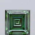 3.56ct Square Lab Grown Diamond (Colour Fancy Vivid Green, Clarity VVS2, IGI Certified)
