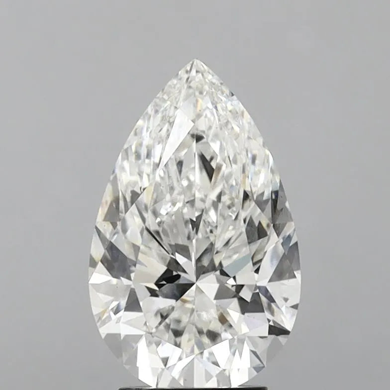 3.68ct Pear Lab Grown Diamond (Colour F, Clarity VS2, IGI Certified)