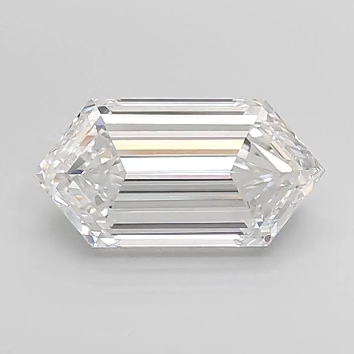 3.71ct Hexagonal Lab Grown Diamond (Colour E, Clarity VVS2, IGI Certified)