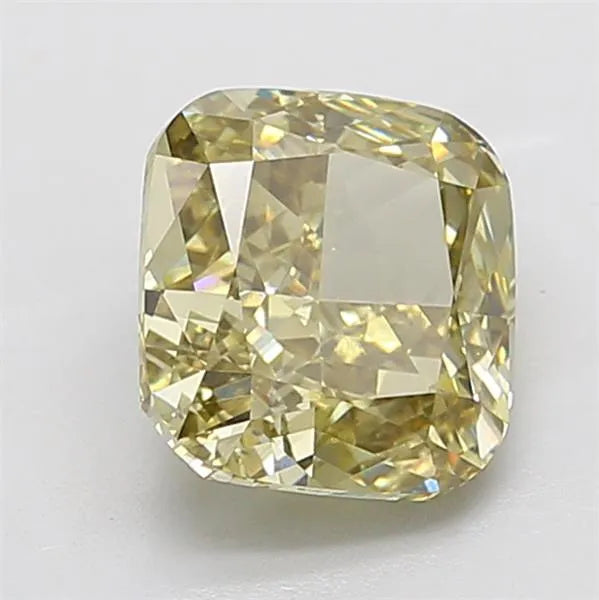 3.72ct Cushion modified Lab Grown Diamond (Colour Fancy Gray Yellow, Clarity VS1, IGI Certified)