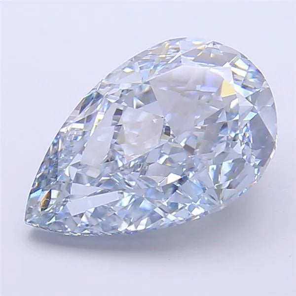 3.72ct Pear Lab Grown Diamond (Colour Fancy Intense Blue, Clarity VVS1, IGI Certified)