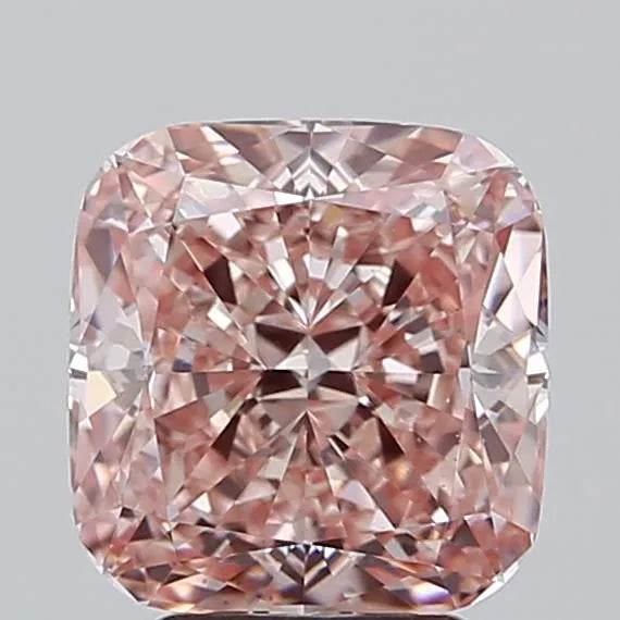 3.73ct Cushion modified Lab Grown Diamond (Colour Fancy Intense Pink, Clarity VS1, IGI Certified)