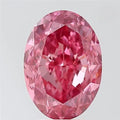 3.74ct Oval Lab Grown Diamond (Colour Fancy Vivid Pink, Clarity VS1, IGI Certified)
