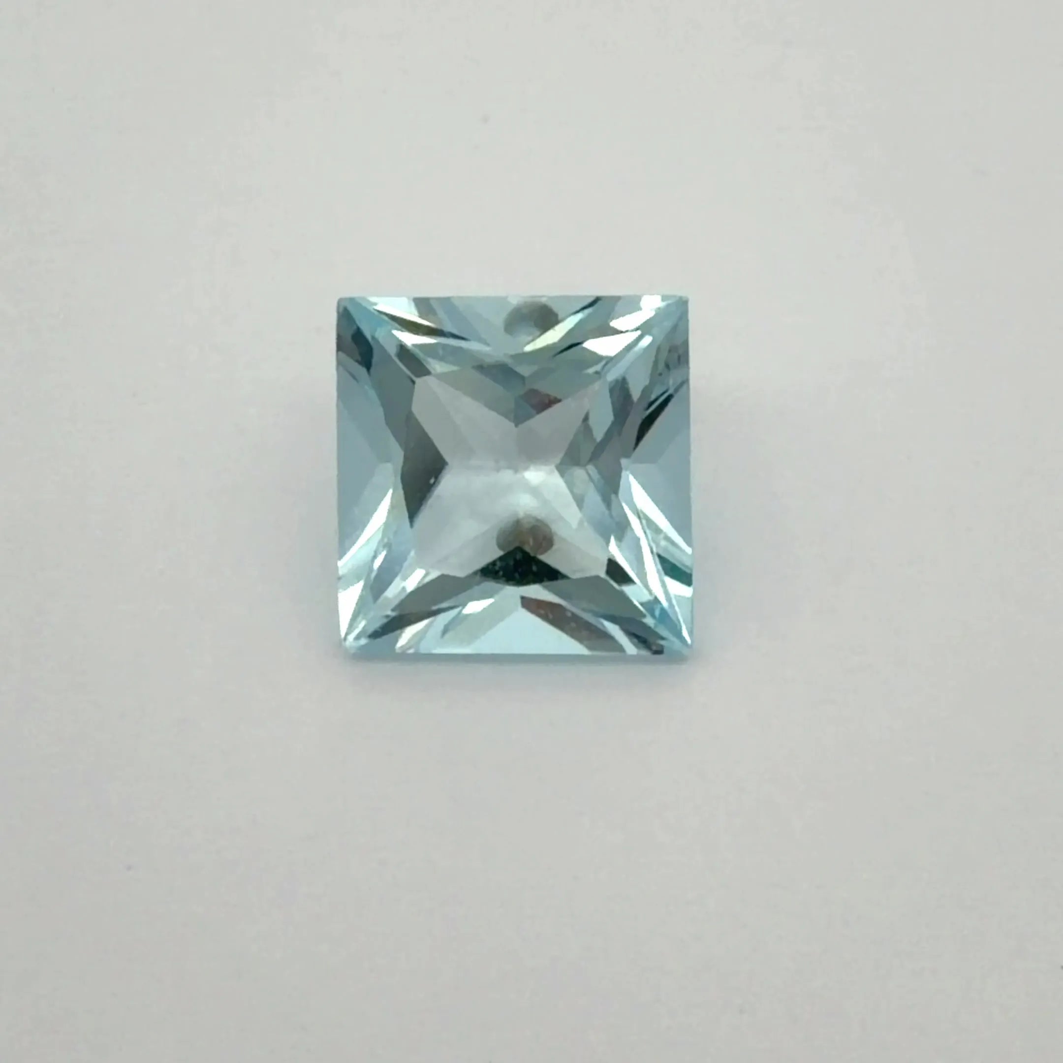 3.84ct Square Natural Aquamarine (Colour Blue, Clarity Eye Clean, Cut Faceted)