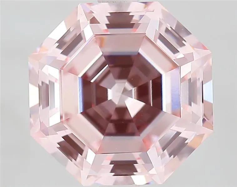 3.85ct Octagonal Lab Grown Diamond (Colour Fancy Intense Pink, Clarity VS1, IGI Certified)