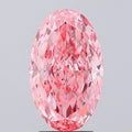 3.88ct Oval Lab Grown Diamond (Colour Fancy Vivid Pink, Clarity VVS2, IGI Certified)