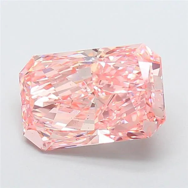 3.90ct Radiant Lab Grown Diamond (Colour Fancy Vivid Pink, Clarity SI1, IGI Certified)