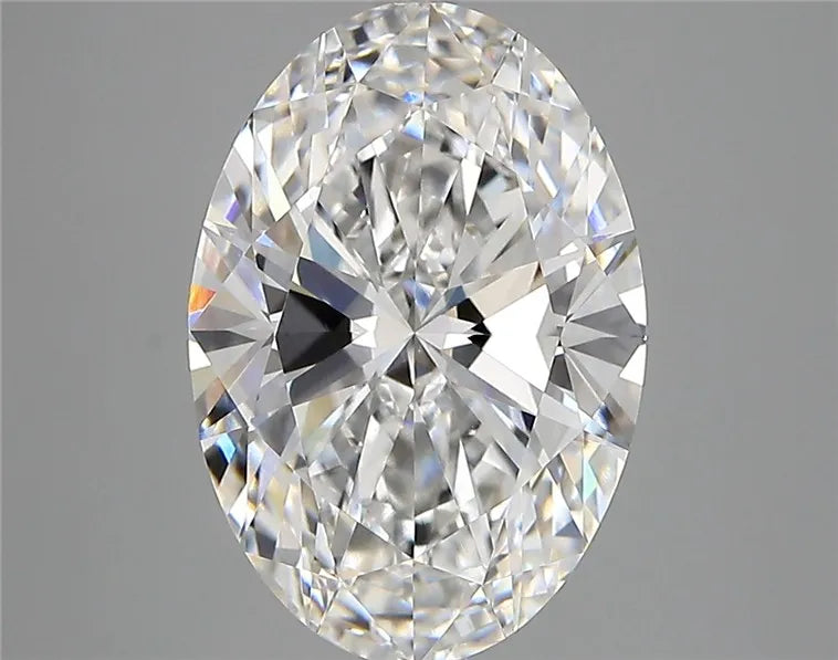 4.00ct Oval Lab Grown Diamond (Colour E, Clarity VVS1, IGI Certified)