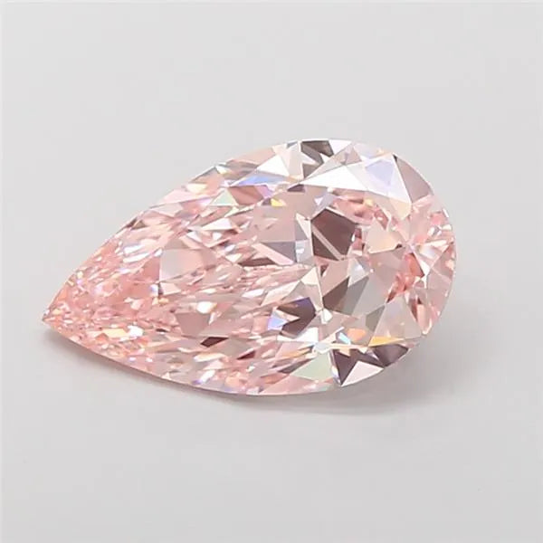 4.00ct Pear Lab Grown Diamond (Colour Fancy Intense Pink, Clarity VVS2, IGI Certified)