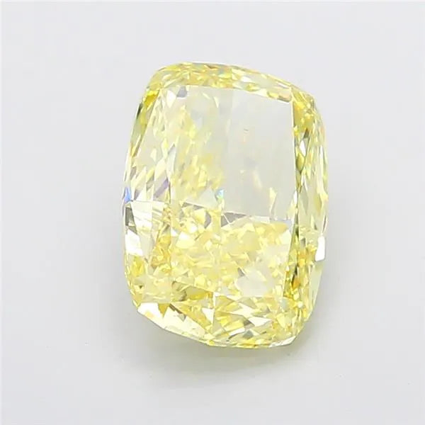 4.01ct Cushion modified Lab Grown Diamond (Colour Fancy Intense Yellow, Clarity VS1, IGI Certified)