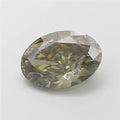 4.01ct Oval Lab Grown Diamond (Colour Fancy Deep Green, Clarity VS2, IGI Certified)