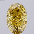 4.01ct Oval Lab Grown Diamond (Colour Fancy Vivid Yellow, Clarity SI1, IGI Certified)