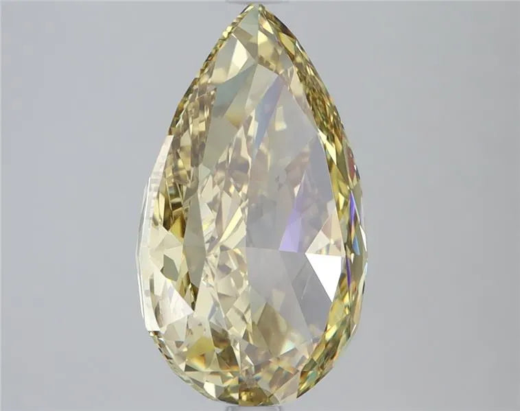 4.01ct Pear Lab Grown Diamond (Colour Fancy Vivid Yellow, Clarity VS1, Cut EX, Uncertified)