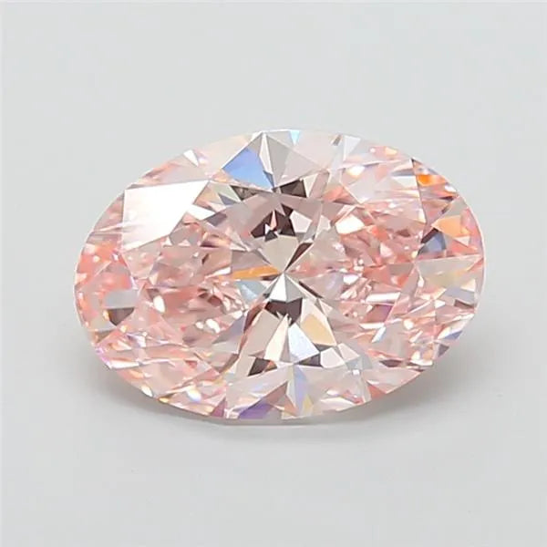 4.03ct Oval Lab Grown Diamond (Colour Fancy Intense Pink, Clarity VVS2, IGI Certified)