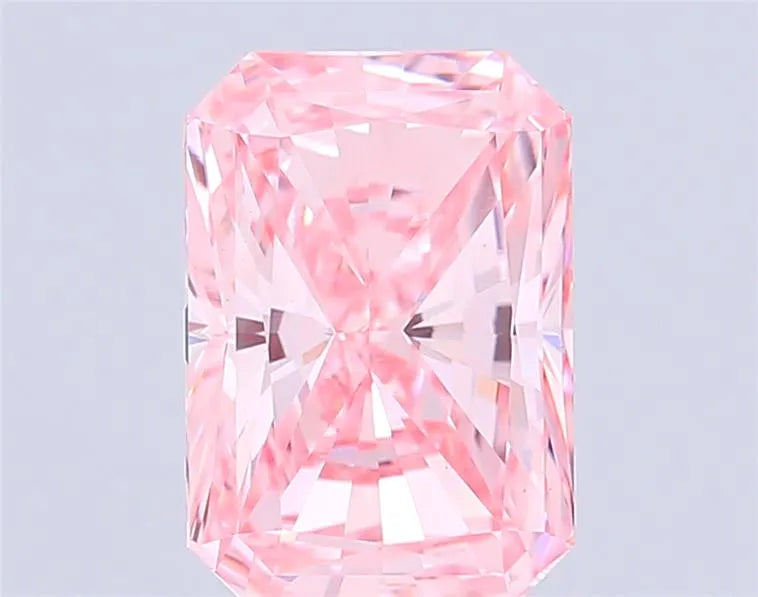 4.03ct Radiant Lab Grown Diamond (Colour Fancy Vivid Pink, Clarity VS1, IGI Certified)