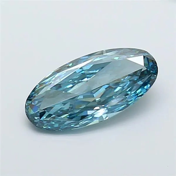 4.04ct Oval Lab Grown Diamond (Colour Fancy Vivid Blue, Clarity VS1, Uncertified)