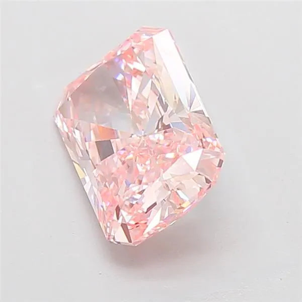 4.07ct Radiant Lab Grown Diamond (Colour Fancy Vivid Pink, Clarity VVS2, IGI Certified)