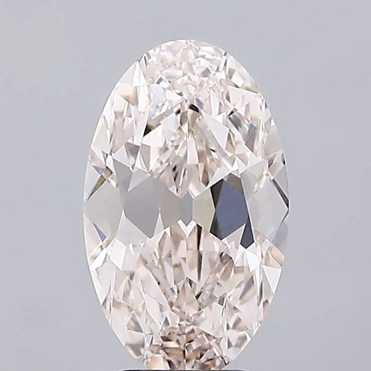 4.10ct Oval Lab Grown Diamond (Colour K, Clarity VS1, IGI Certified)